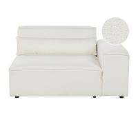 Beliani Corner Seat HELLNAR Left Hand Off-White Boucle, White