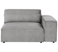 Corner Seat HELLNAR Fabric Grey Left Hand
