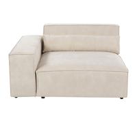 Corner Seat HELLNAR Velvet Light Beige Right Hand