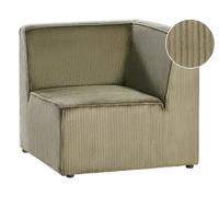 Corner Seat LEMVIG Right Hand Green Corduroy