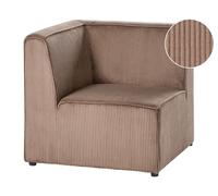 Corner Seat LEMVIG Corduroy Sand Beige Left Hand
