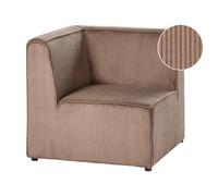 Corner Seat LEMVIG Corduroy Sand Beige Left Hand
