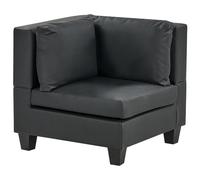 Corner Seat UNSTAD Faux Leather Black