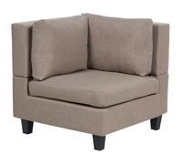Corner Seat UNSTAD Fabric Brown