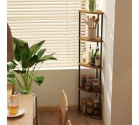 Corner Shelf, Quick Toolless Assembly, 5-Tier Corner Display Shelf