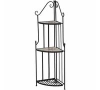 Corner Shelf Stella 140X34 Cm Frame Iron / Mosaic Look Steel Frame Foldable New