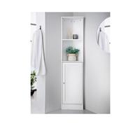 Corner Shelf Unit Bathroom Storage Cabinet with 2 Shelves 1 Door