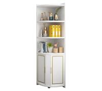 Corner Shelf Unit Wooden Corner Display Cabinet Tall Corner Bookshelf with Doors Freestanding Corner Storage Rack for Home Decor and nization