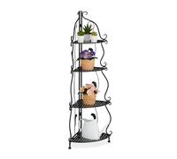 Corner shelf Vintage Plant Stand Tiered Storage Unit Sturdy Lightweight Compact