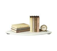 Relaxdays Corner wall shelf walnut
