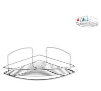Corner Shelf With A Single Chrome Wire