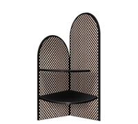 Corner Shelving Unit, Four-Tier Storage Cabinet, Triangular Bookshelf and Rack for Living Rooms and Bedrooms, Narrow Design for Small Spaces