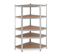 Corner shelving unit Heavy Duty Storage Rack 5 Shelves 875 kg Load 5 Tiers
