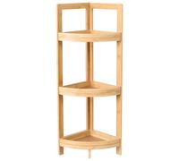 Corner Shelving Unit ILLAMPU Bamboo Light Brown