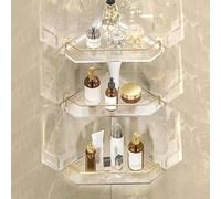 Corner shower caddy，shower corner caddy，Corner shower caddy for small bathrooms，Waterproof corner shower rack for bathroom，Bathroom corner shelf， for Bathroom, Vanity and Kitchen(Gold 2,3-layer)