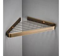 Corner Shower Caddy - Wall Mounted Brass Bathroom Shelf, Durable Space-Saving Organizer for Shower & Bath, Easy Storage Black Oil Finish