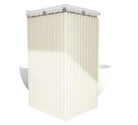 Corner Shower Rod - Adjustable Folding Bar, Wall Mounted Rail for Bathroom, Window Divider with No-Drill Setup, Home Supplies, Bath Rod for Apartment and Hotel RV