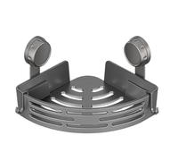 Corner Shower Shelf - Suction Cup Bathroom , Drill-free Wall Shelf, Triangular Shampoo Soap Holder, ABS Shelf for Home, Dorm, Toilet