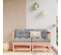 Corner Sofa 2pc Solid Pinewood (untreated) Natural Douglas 61x61x62 cm Outdoor.