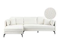 Corner Sofa 3 Seater ALTAN Boucle Off-White Right Hand