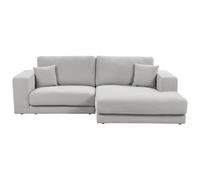 Corner Sofa 3 Seater LOFOTEN Fabric Light Grey Left Hand
