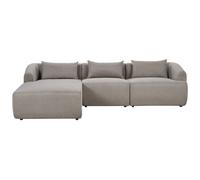 Beliani Right Hand Fabric Corner Sofa Taupe Svansele, Multi