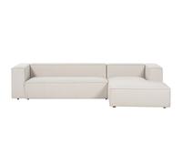 Beliani Left Hand 3 Seater Corner Sofa Beige Vernon, Brown