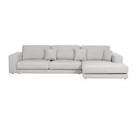 Beliani Corner Sofa 5 Seater Lofoten Fabric Light Grey Left Hand