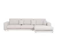 Corner Sofa 5 Seater LOFOTEN Fabric Off-White Left Hand