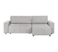 Corner Sofa Bed 3 Seater INNVIK Fabric Light Grey with Storage Left Hand