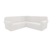 Corner Sofa Cover, Soft Thick Stretch L-shape Sectional Couch Protector Cover, Machine Washable, for Home Cafe Club Restaurant,L,7 Seater