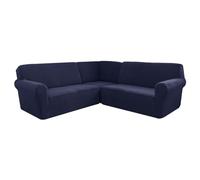 Corner Sofa Cover, Soft Thick Stretch L-shape Sectional Couch Protector Cover, Machine Washable, for Home Cafe Club Restaurant,A,5 Seater