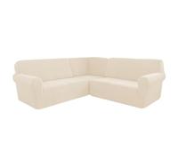 Corner Sofa Cover, Soft Thick Stretch L-shape Sectional Couch Protector Cover, Machine Washable, for Home Cafe Club Restaurant,M,7 Seater