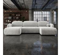 Corner Sofa Dream U Lc+2R+Lc With Storage And Sleeping Function Cream