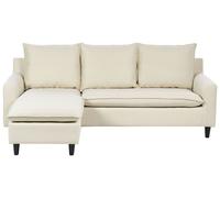 Corner Sofa ELVENES Light Beige Fabric Right Hand