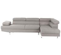 Corner Sofa NORREA Light Grey Fabric Left Hand