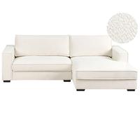 Beliani Corner Sofa Renders Boucle Off-White Left Hand