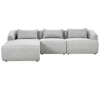 Corner Sofa 3 Seater SVANSELE Fabric Light Grey Right Hand