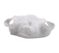 Corner-Specific Faux Mangrove Root Hideout for Habitat Enrichment in Reptile Aquatic and Amphibian Enclosures (White-L)