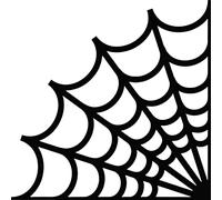 Corner Spider Web Cobweb Vinyl Decal Sticker (Gold)