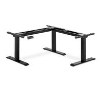 Corner Standing Desk Frame Height-adjustable for Sitting & Standing Height: 58-123 cm Width: 90-150 cm (Left) / 110-190 cm (Right) Angle: 90 ° 150 kg Black