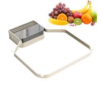 Corner Strainer for the Sink - 6.54 x 8.58 x 0.79 Inch Suction Cup Sink Strainer, Foldable Basket, Food Catcher Container, Durable Drainage Waste Disposal, System with 100 Filter Mesh Bags for Di