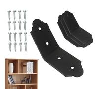 Corner Support - 4 Piece Heavy Duty Construction Tool Kit | Recessed Heavy Duty Interior Angle Bracket - For Shelves Furniture Construction Improvements