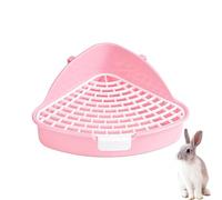 Corner Toilet for Pets - Extra Large Rabbit Toilet with Hay Feeding Station, Easy to Clean, Washable Tray for Pet Shop at Home, Veterinary Practice Robust Safety Construction M