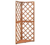 vidaXL Solid Fir Wood Corner Trellis 50x50x145 cm Wooden Garden Patio Trellis