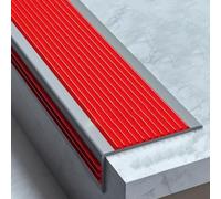 Corner Trim, L Shape Stair Edge Nosing Self Adhesive Multicolor Multiple Sizes(Red,W6cm(2.4") L1m(3.3FT))