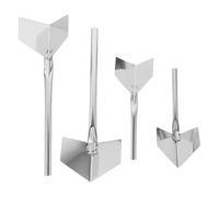 Corner Trowel Set, 4 Pcs Stainless Steel Inner and Outer Corner Trowel, Drywall Corner Shaping Tool for Building Supplies, Lining Plastering Trowel Angled Hand Tool for Home and Industrial