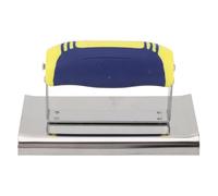 Corner Trowel, Stainless Steel Trowel Portable Flat Finishing Wall Corner Spatula with Soft Grip Handle for Construction Project