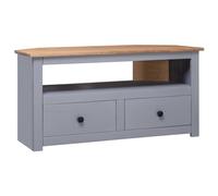 Corner TV Cabinet Grey 93x49x49 cm Solid Pine Panama Range