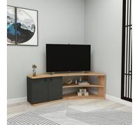 Corner TV Stand Reversible Entertainment Center for TVs up to 60"-Dion